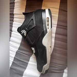 Jordan 4 black canvas